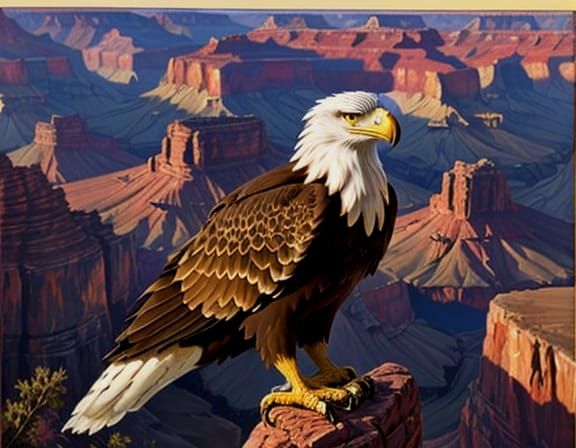 Ethereal Desert Eagle at Sunset