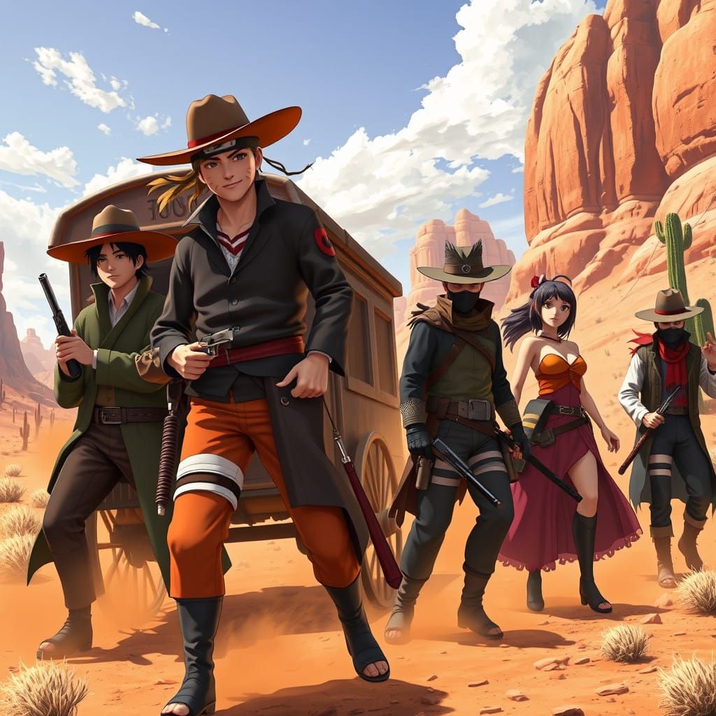Ninja Outlaws in the Wild West
