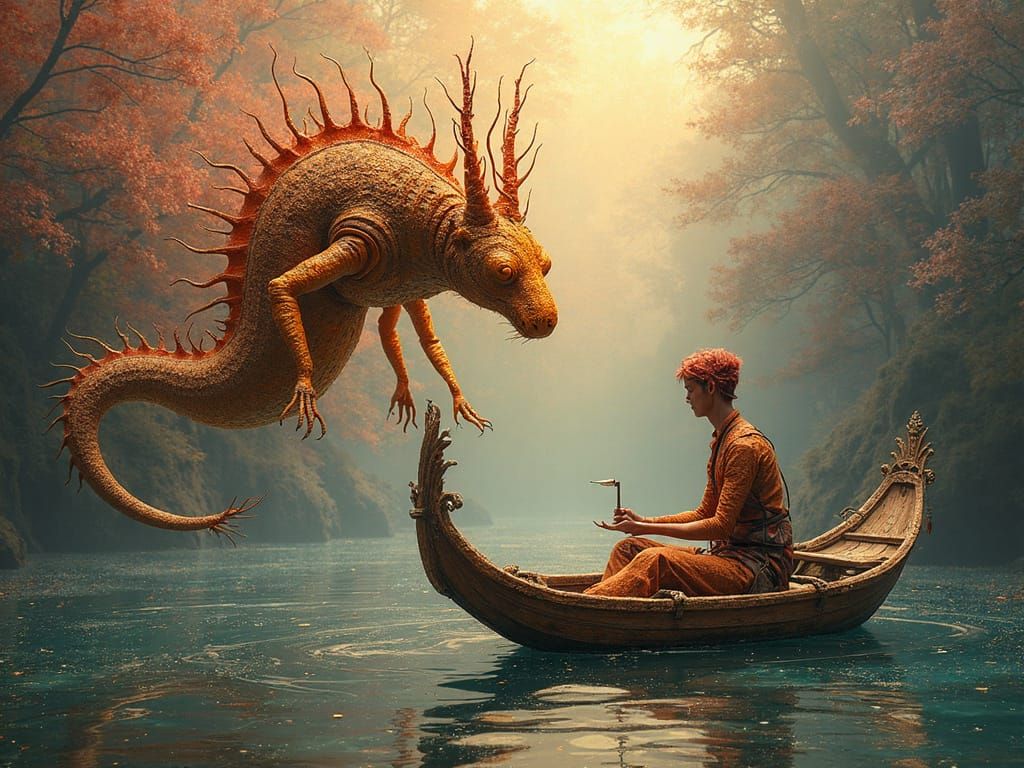 We're Not in a Gondola - 3D Sculptural Collage