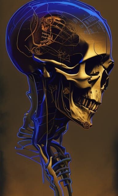 Detailed Skull: Cel-Shaded Cover Art
