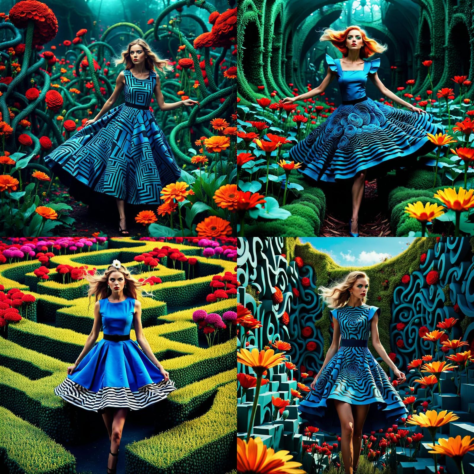 Alice IN Wonderland Vogue Magazine Inspired