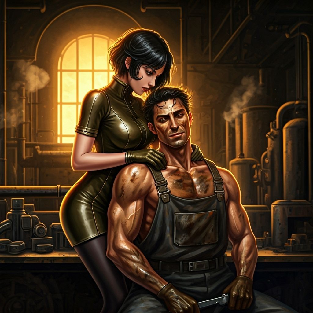 In a steampunk workshop