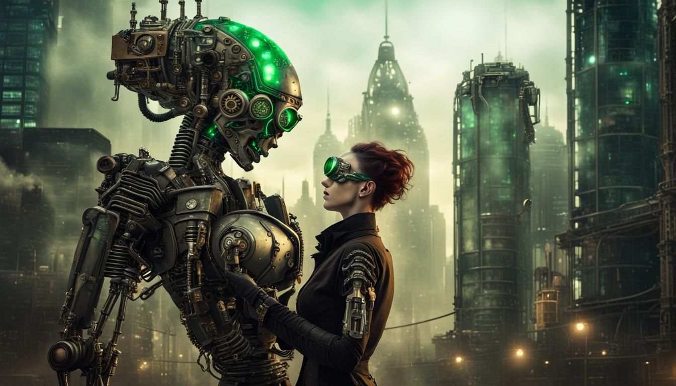 Steampunk Borg Infection: City Transformation