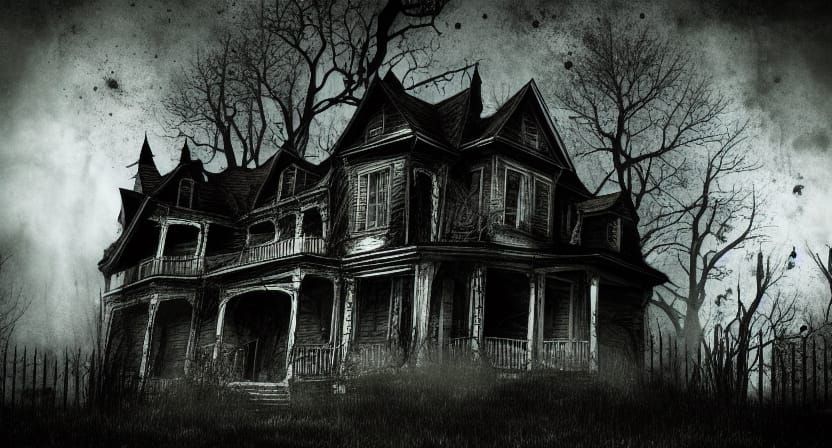 Dark and Ominous Haunted House