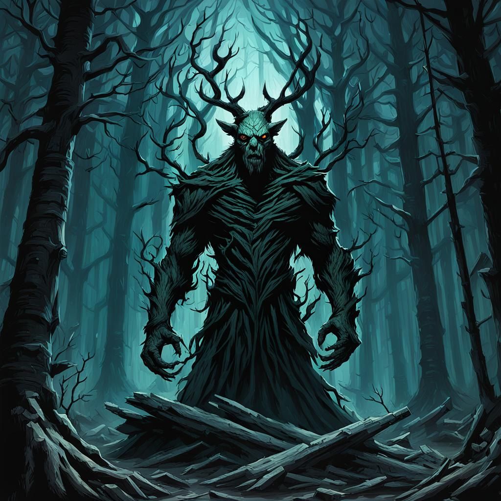 Guardian of Corrupted Woods: Sinister Art