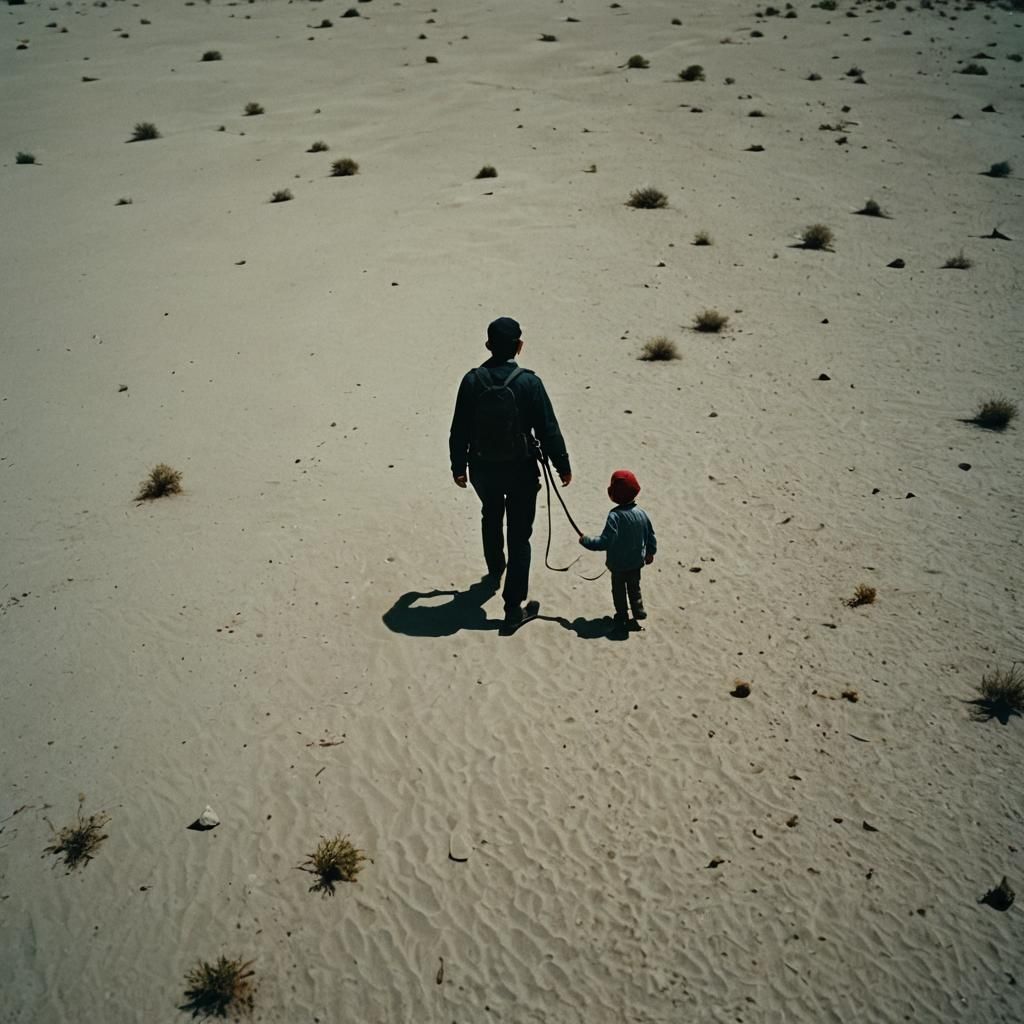 Dramatic Cinematic Film Still with Atmospheric Lighting