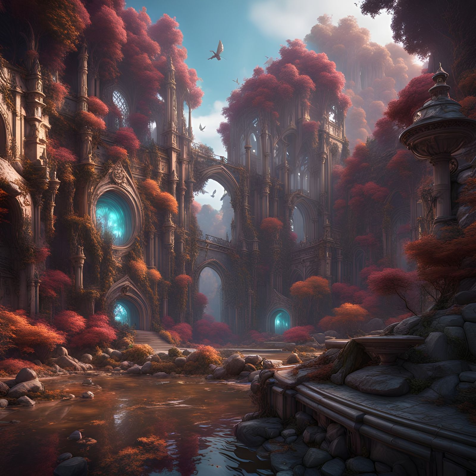 Detailed Matte Painting of Kulaworld Optic