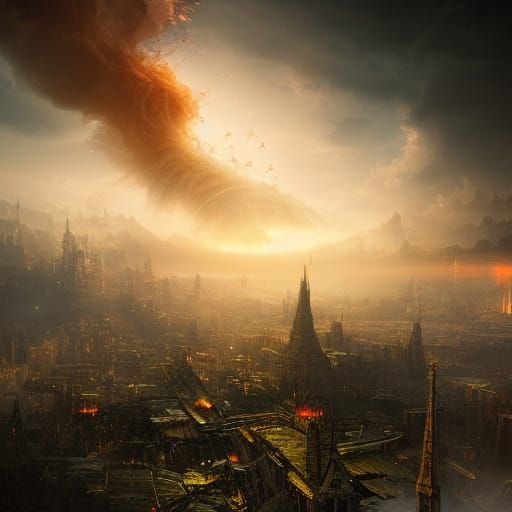 Exploding Stars: Epic Cinematic Digital Matte Painting