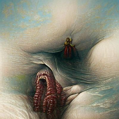 Horrific Anatomical Scene Inspired by Doré