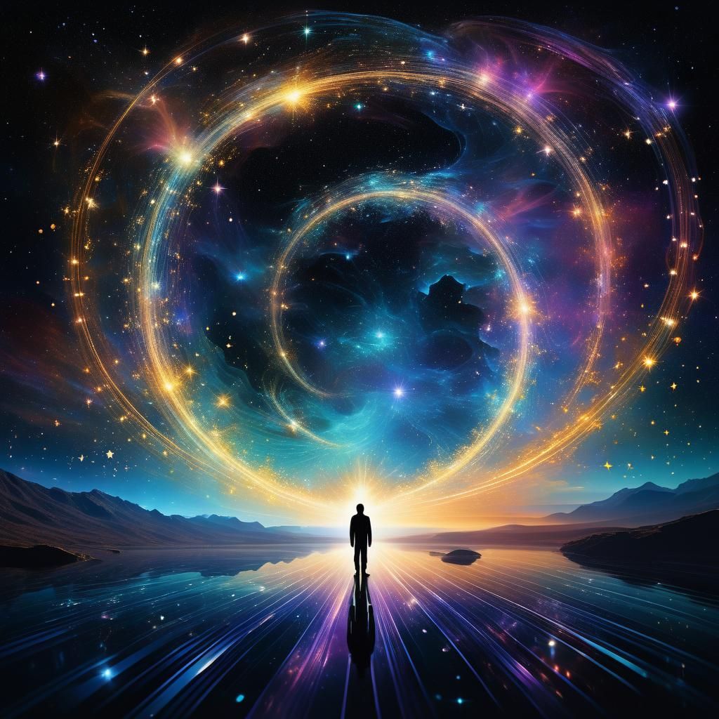 Mystical Being in Astral Vortex, Holographic Detail