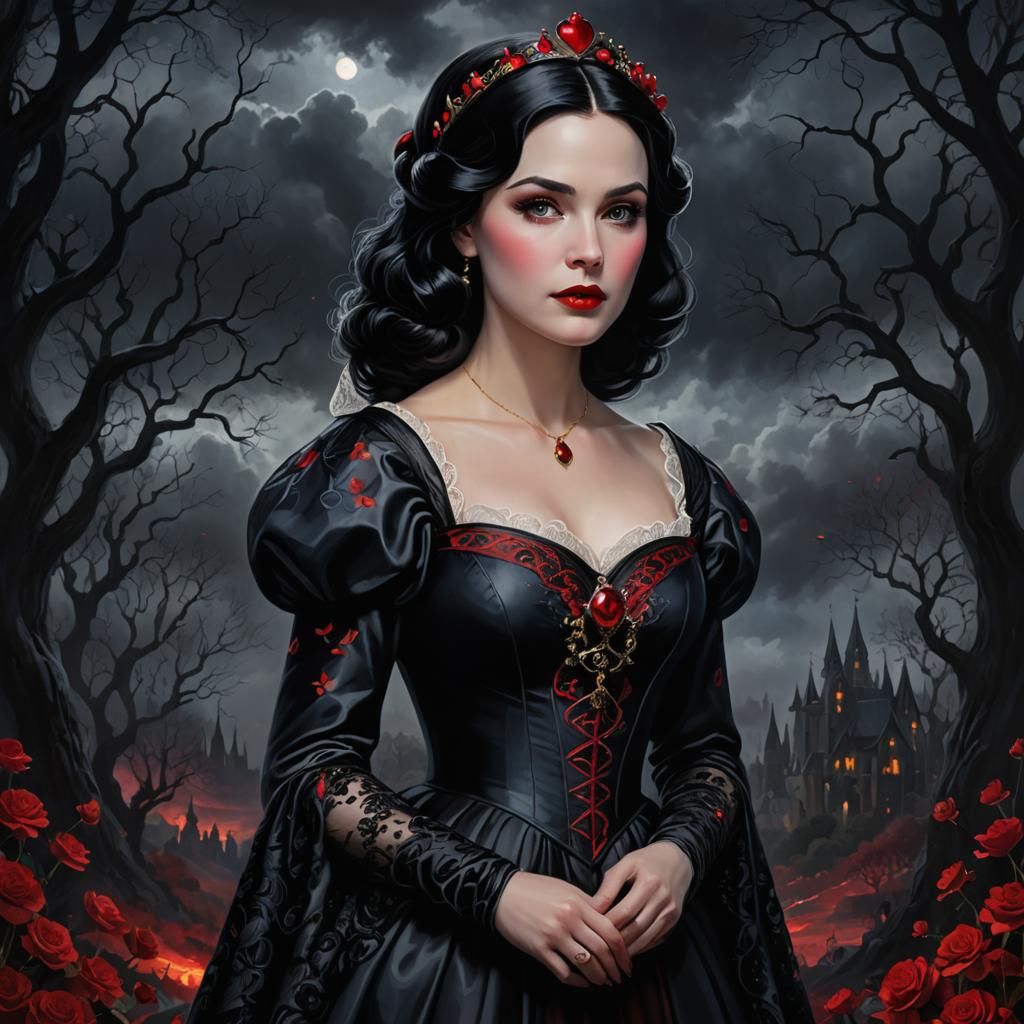 Dark Fantasy Snow White Portrait in Unreal Engine