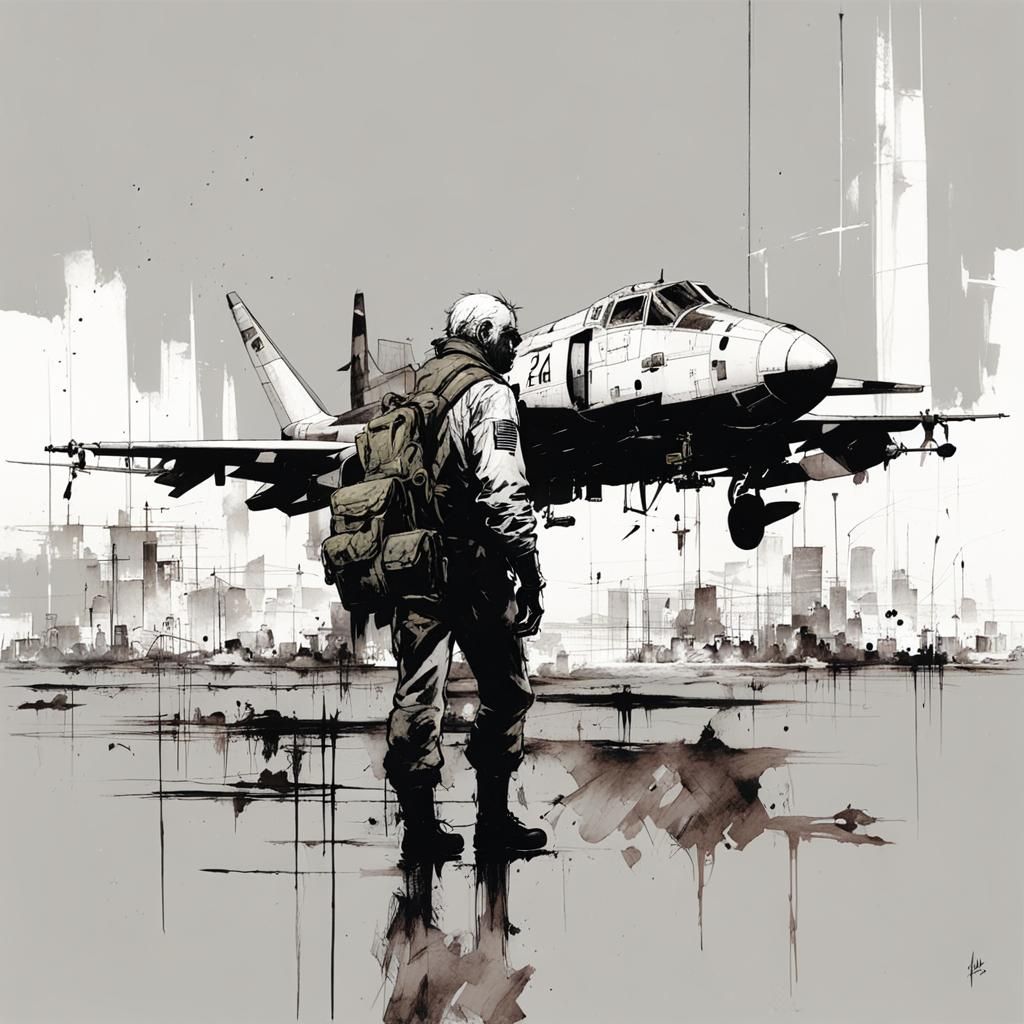 Stylized Character Portrait with Bold Brushstrokes