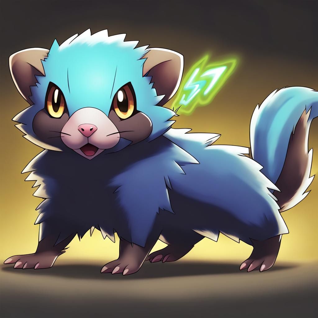 Electric Ferret Pokemon: Second Stage Evolution