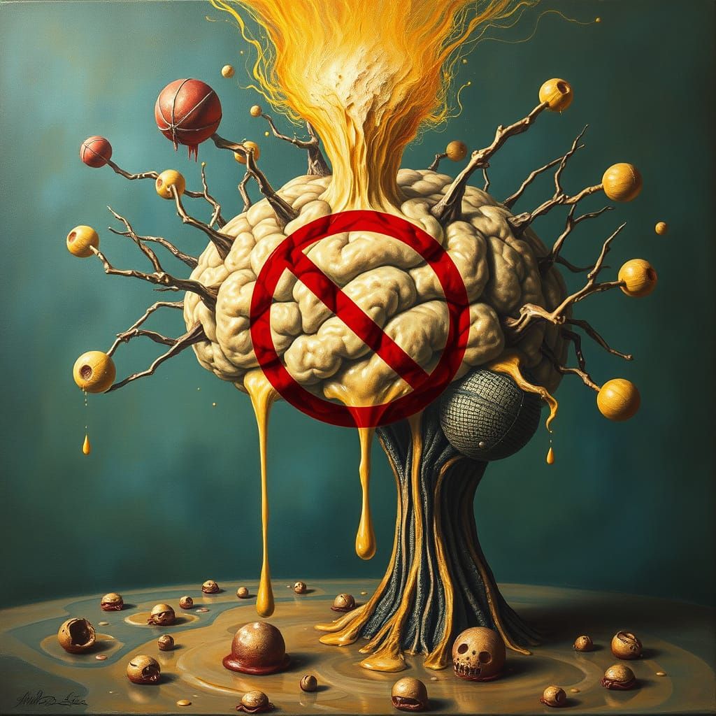 Surrealist Vision of Neurodegenerative Disease Crisis