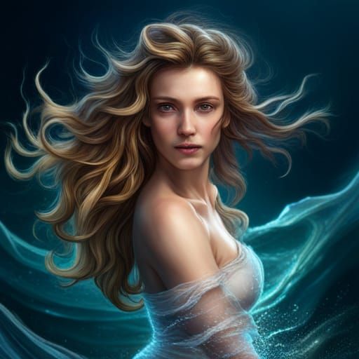Beautiful Mermaid Fantasy Concept Art in HD