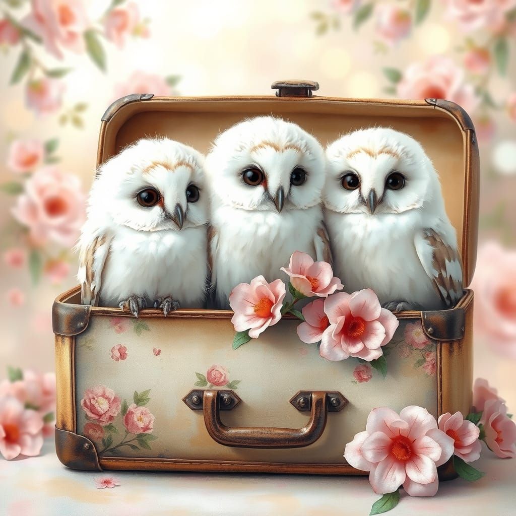 Suitcase Owls