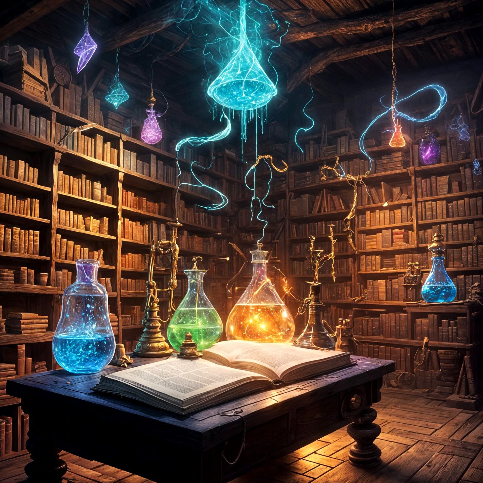 Enchanted Wizard's Alchemy Studio