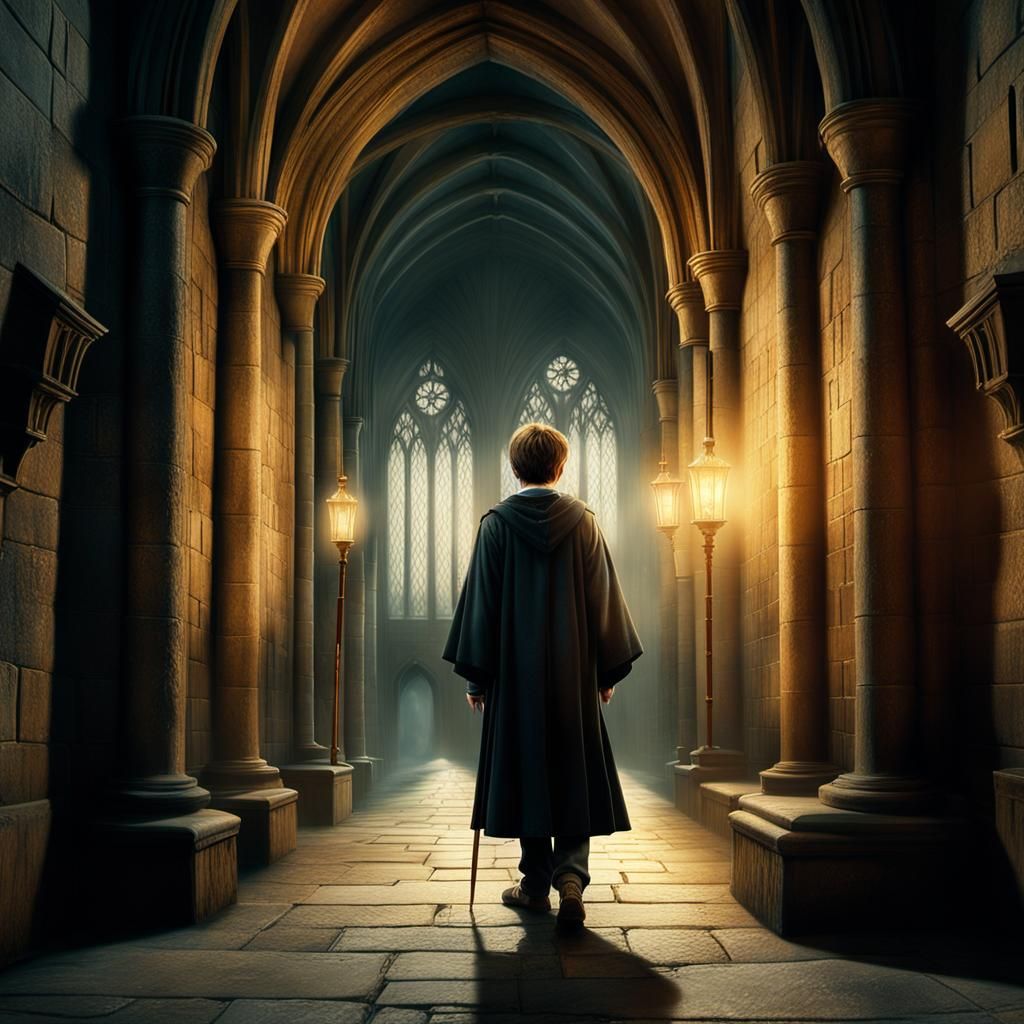 Harry Potter's Magical Encounter at Hogwarts