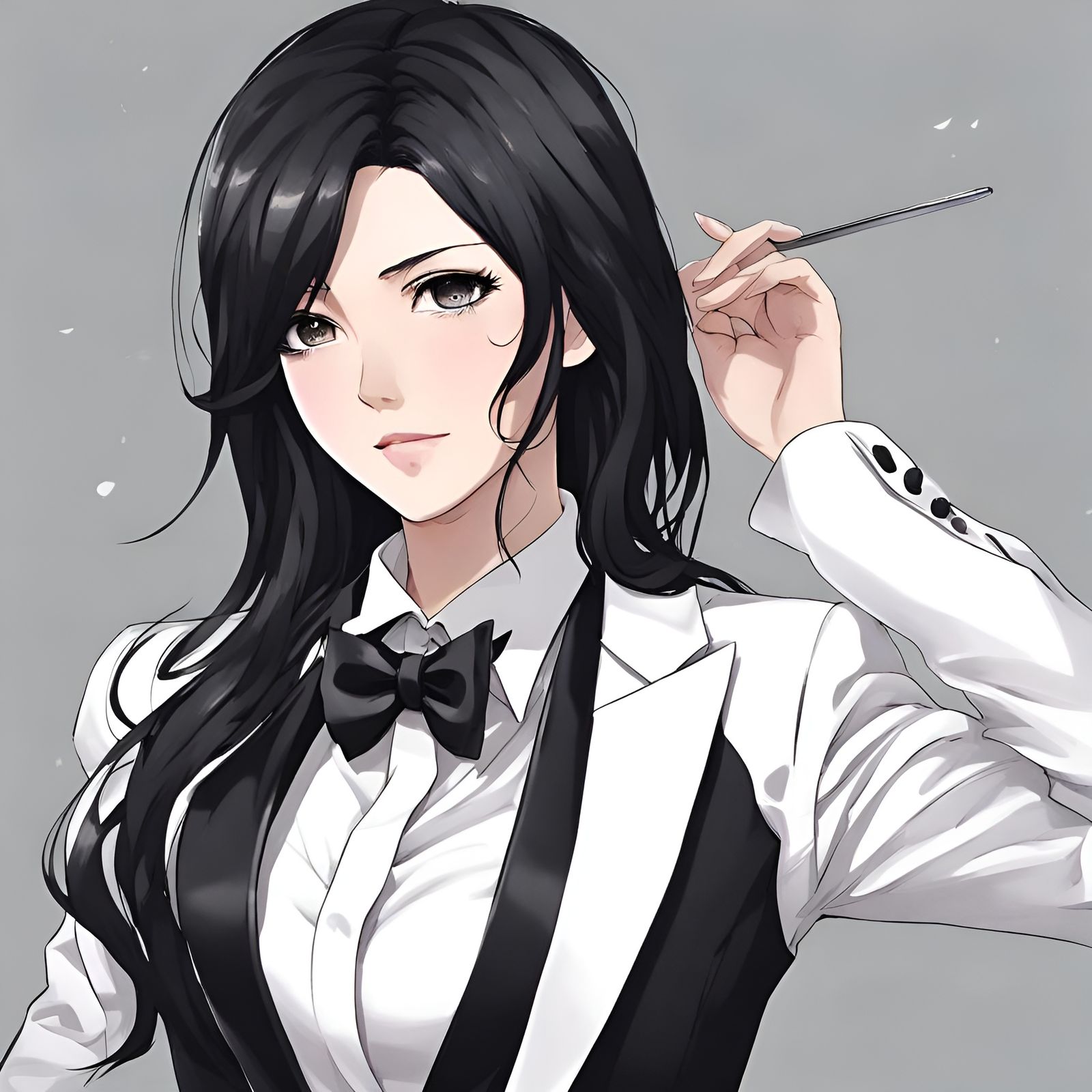 Woman in Tuxedo: Anime Style Art