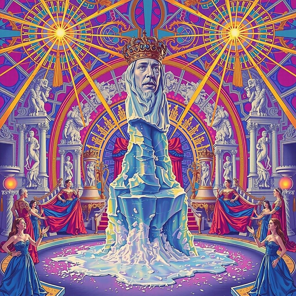 Melting Ice Sculpture: A Vainglorious Spectacle