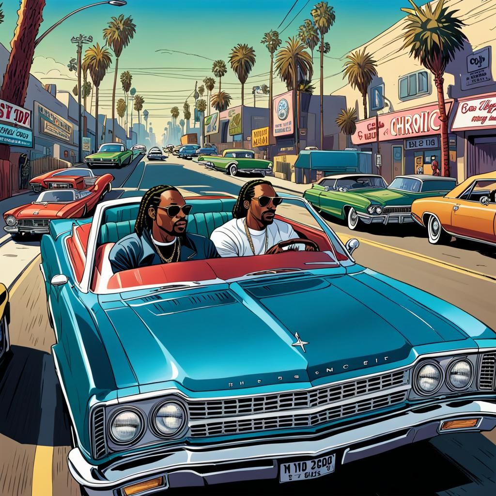 Dr. Dre and Snoop Dogg Cartoon Caper in LA