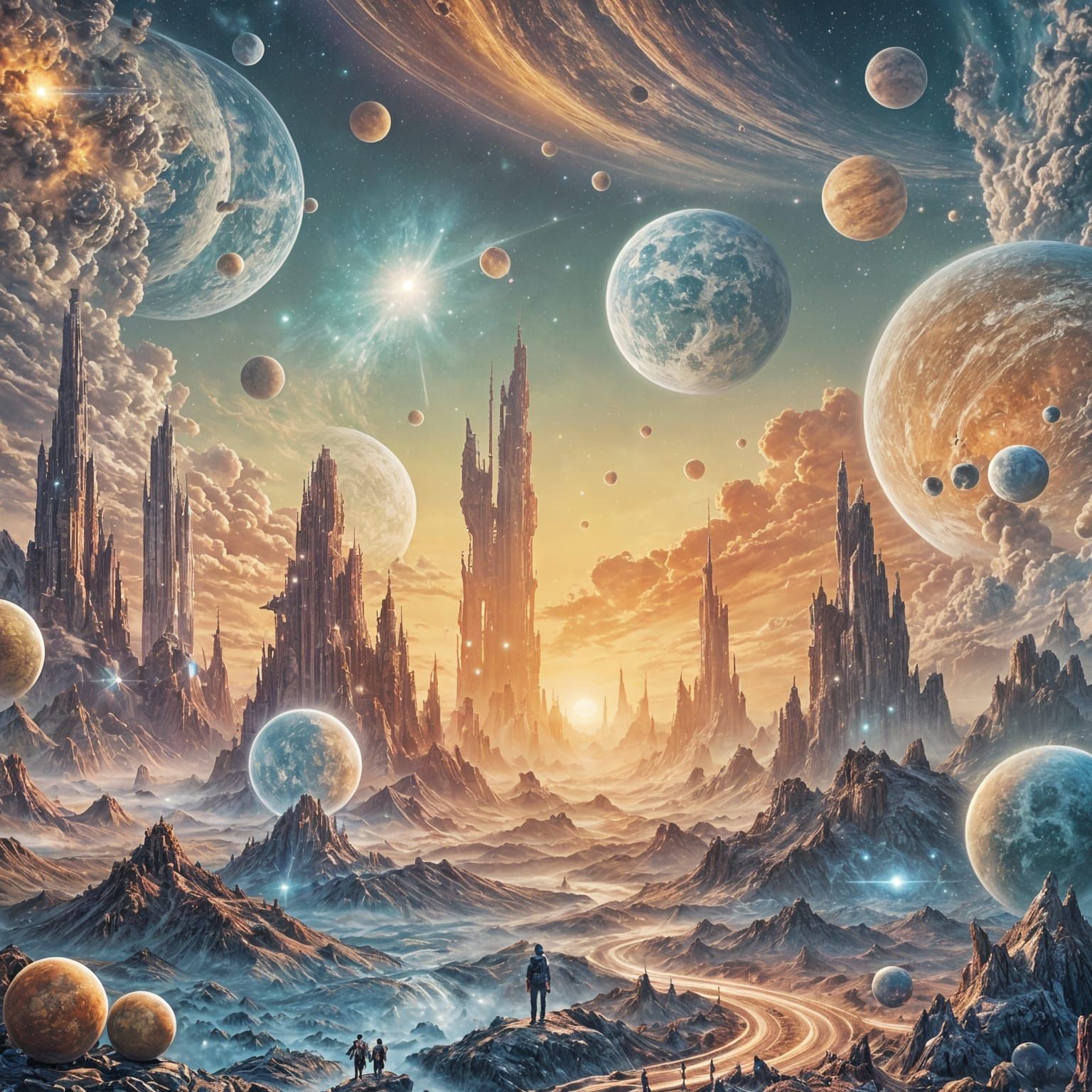 Stunning AI Image of an Otherworldly Scene