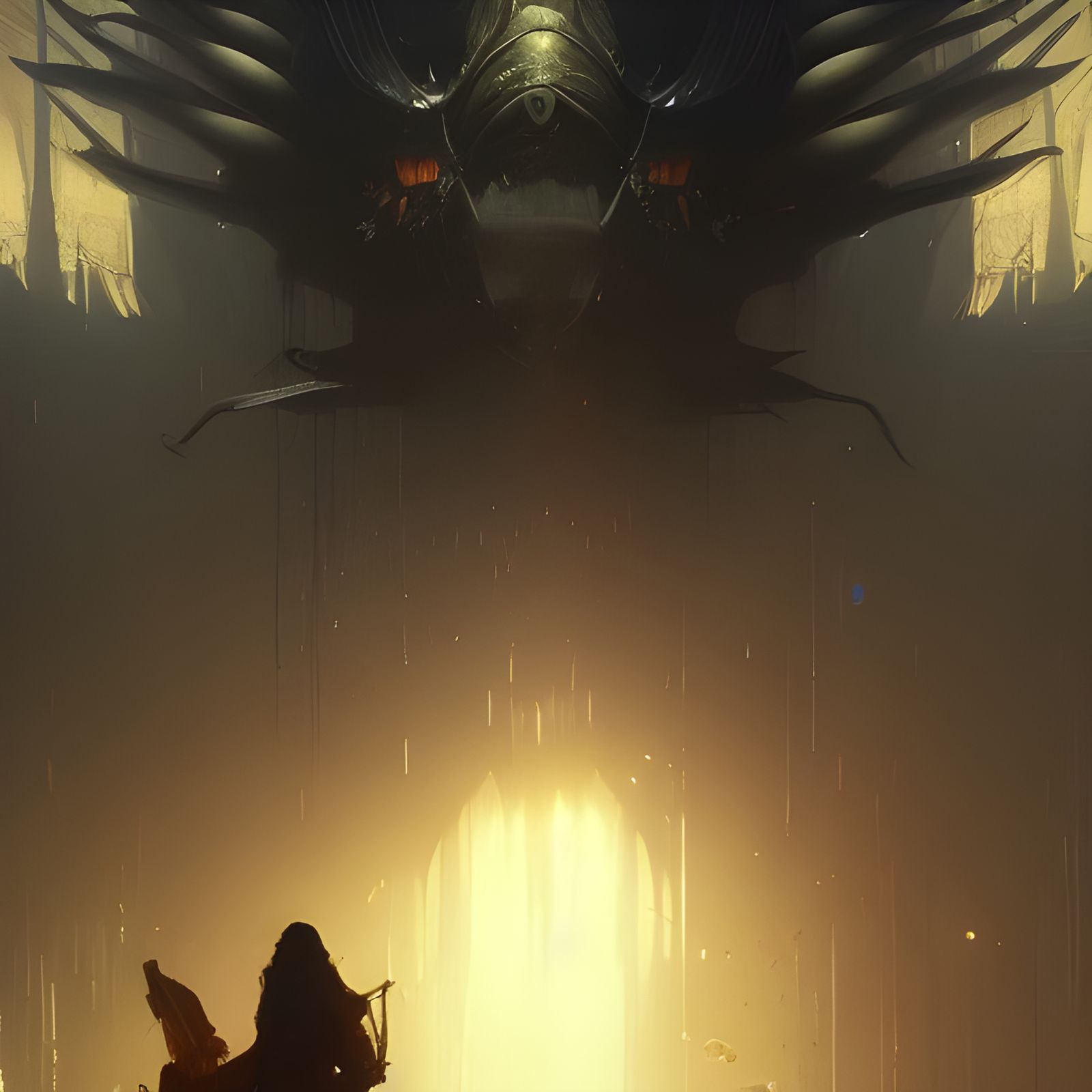 Dark Fantasy Art Nouveau Concept in 8K