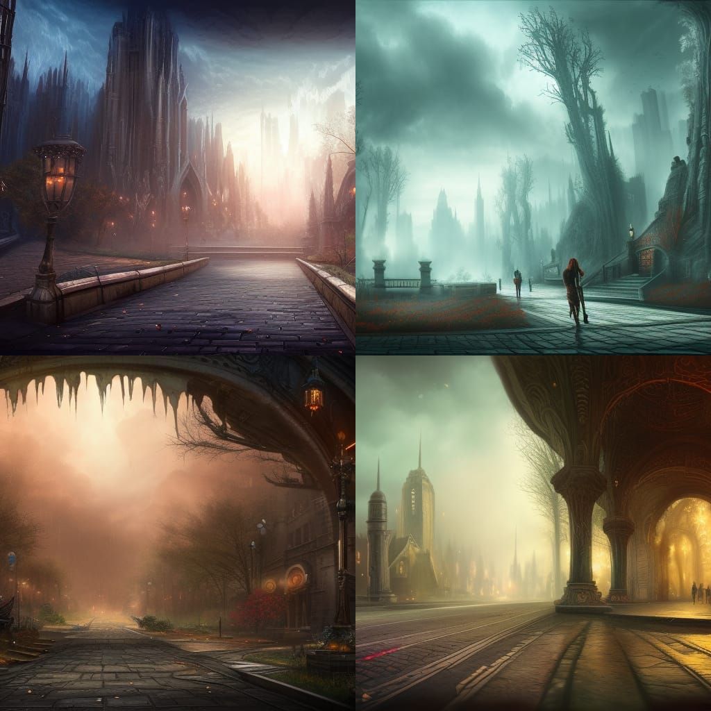 Boulevard of Broken Dreams: Matte Painting