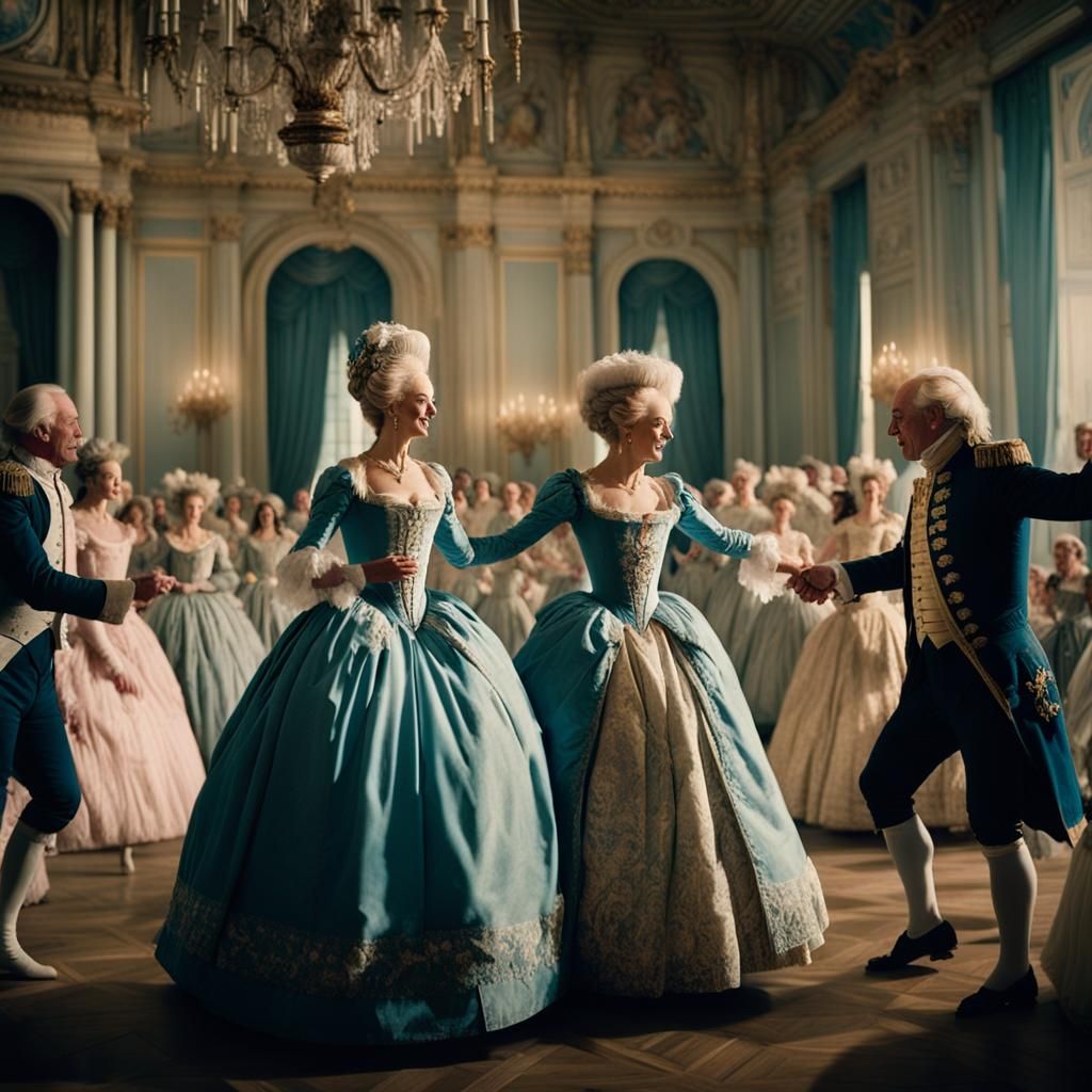 Marie-Antoinette's Wedding Dance: A Cinematic Still