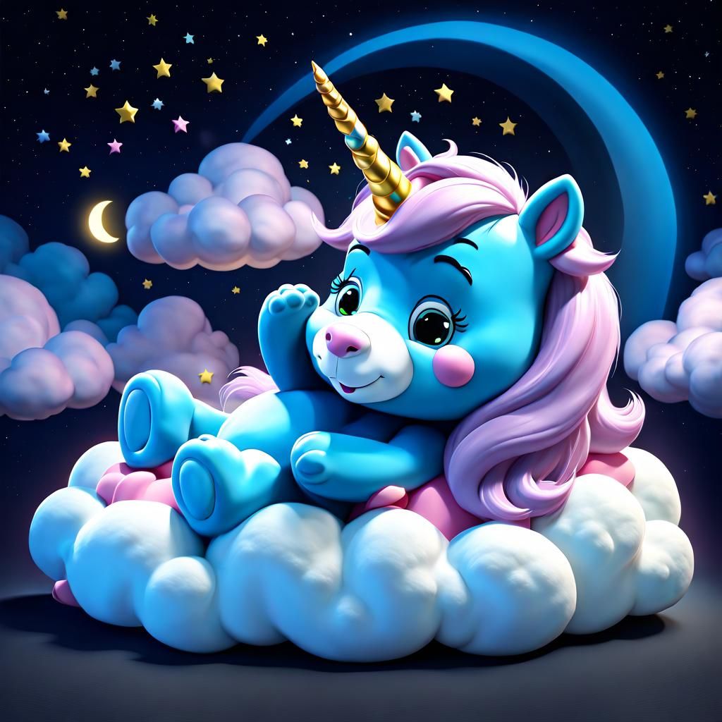 Sweet unicorn Care bears