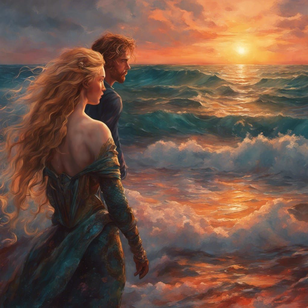Tristan and Isolde Sunset with Mermaids