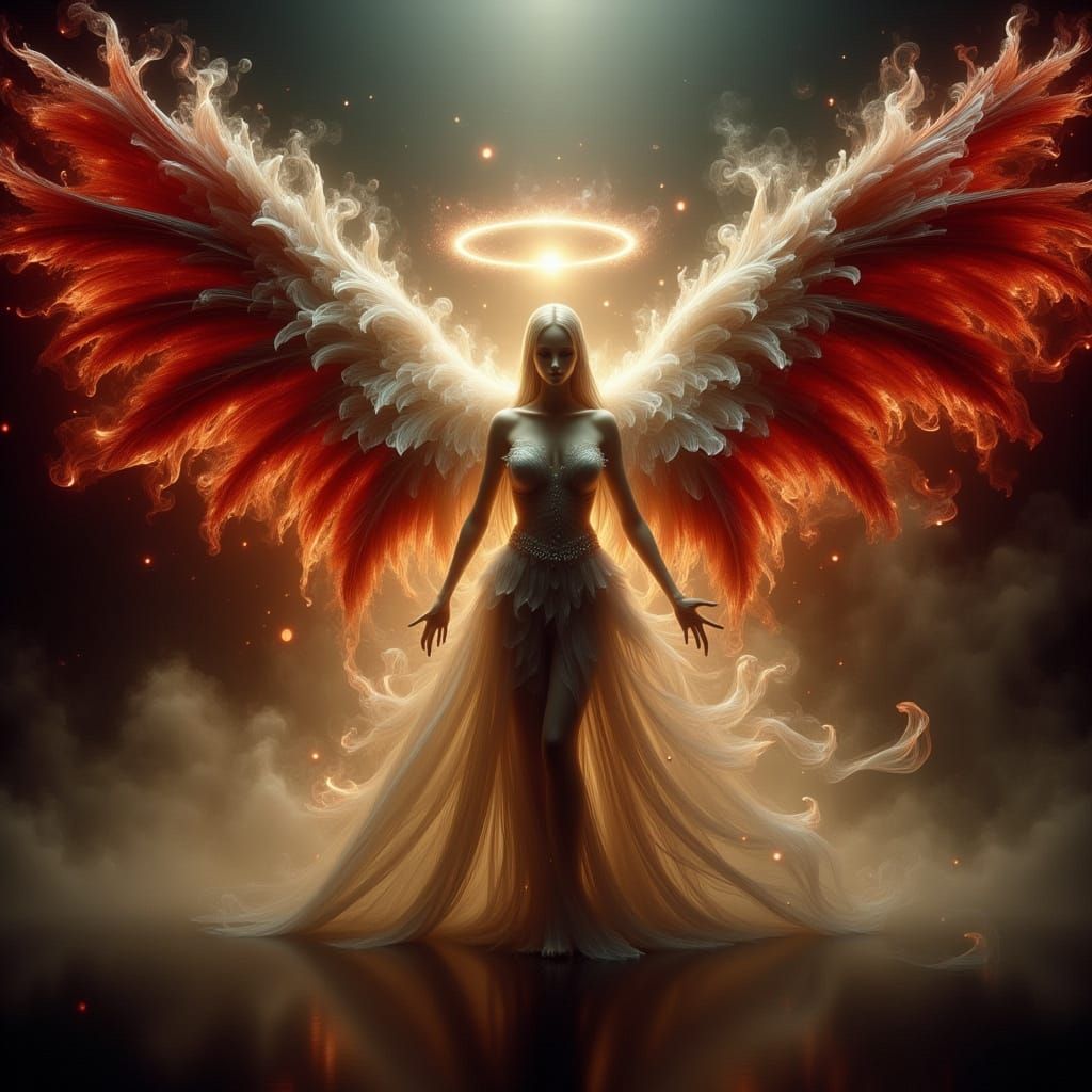 Angel Transforms Into Devil in Dramatic Matte Painting