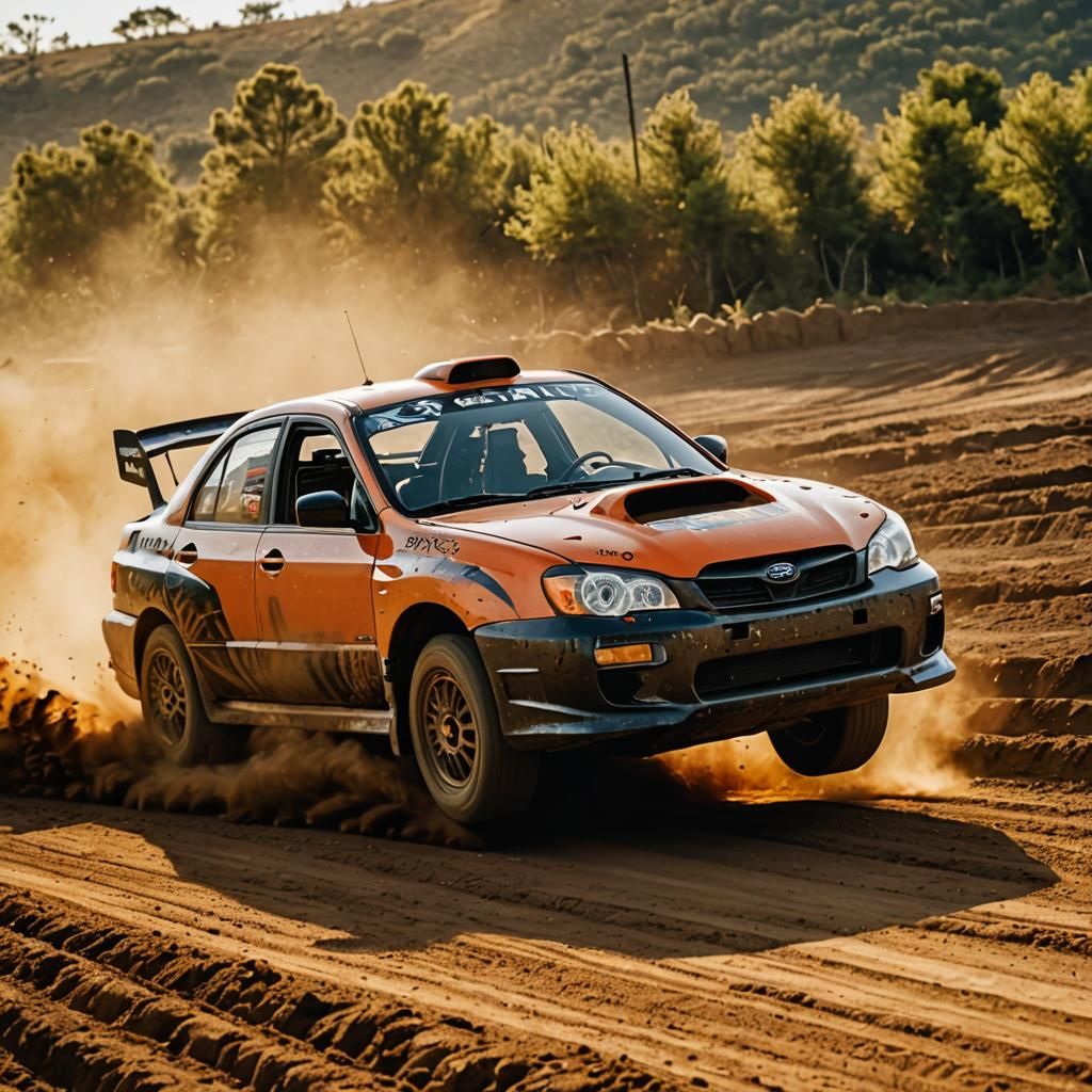 Subaru WRX Rallying: Intense Sports Photography