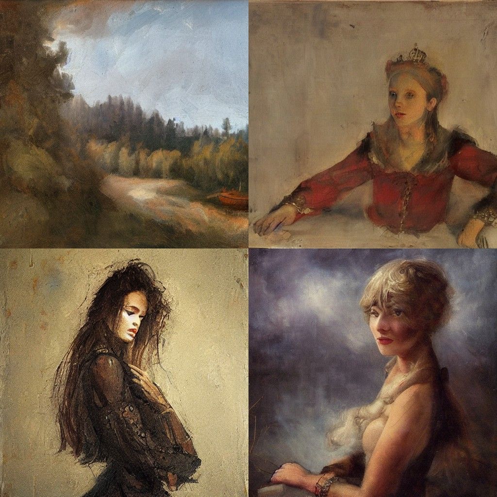 Contemplative Portrait with Muted Color Palette