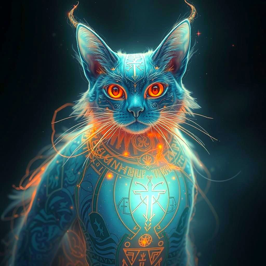 Ethereal Cat God of Prismatic Light