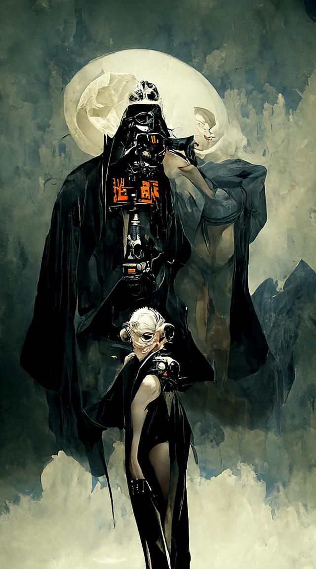 Dark Fantasy Star Wars Scene by Brom and Lee