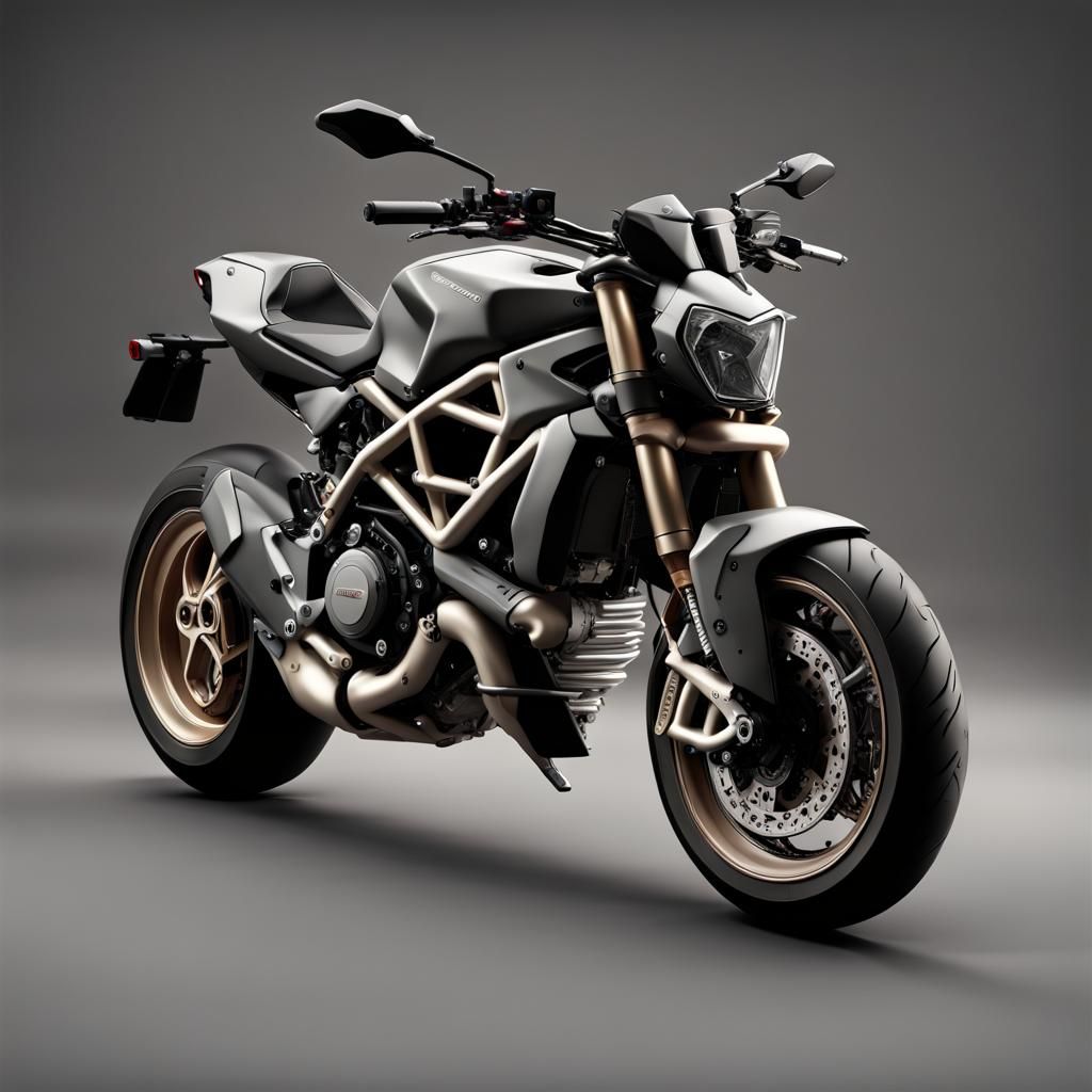 Apocalyptic Ducati Streetfighter: Hyperrealistic 3D Render
