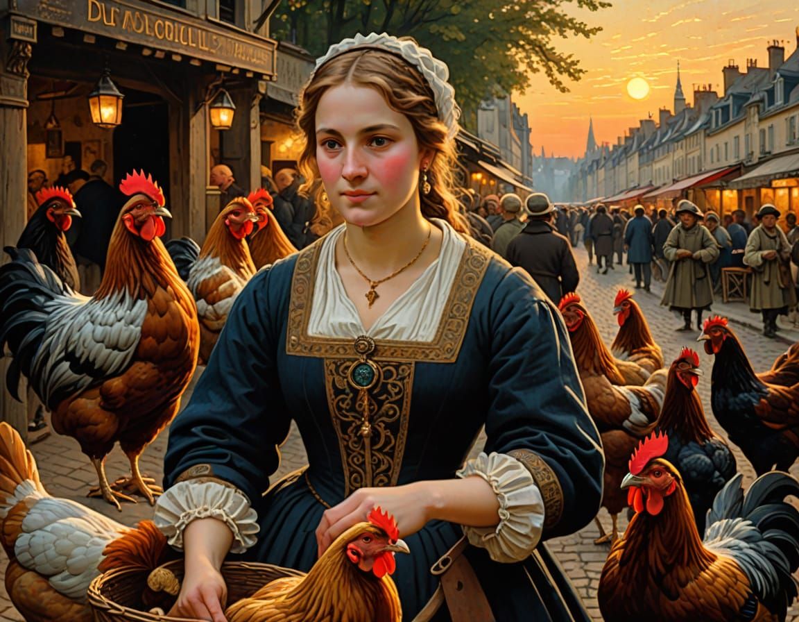 Medieval Paris Livestock Fair in Rustic Style