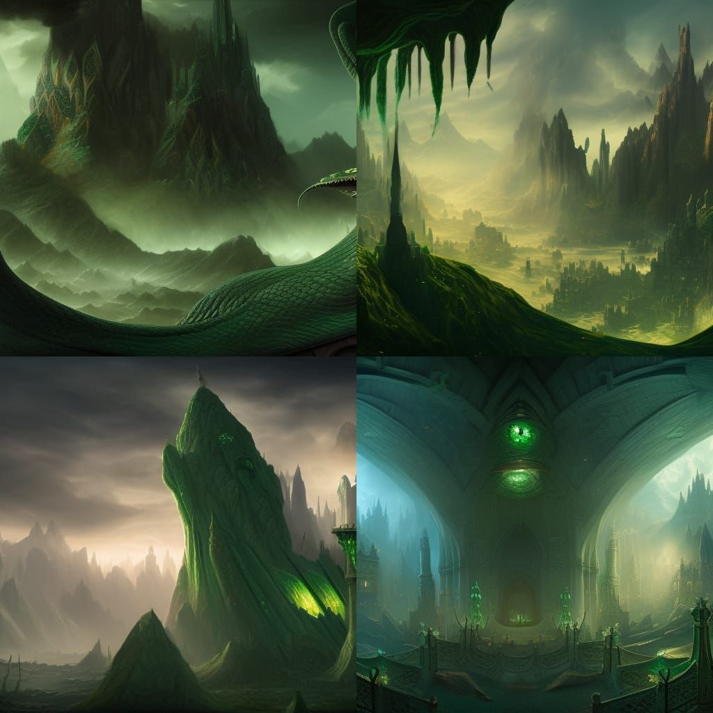 Detailed Slytherin Matte Painting in Unreal Engine 5