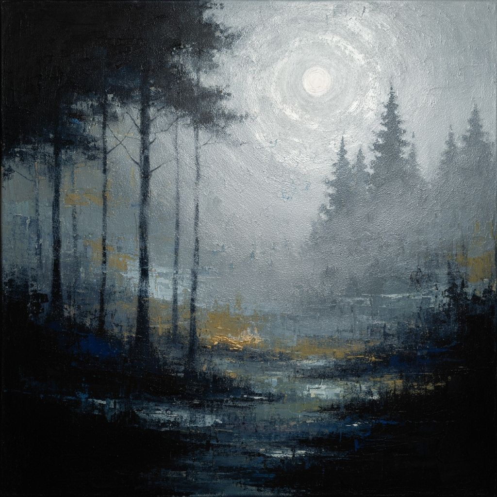 Midnight in the forest