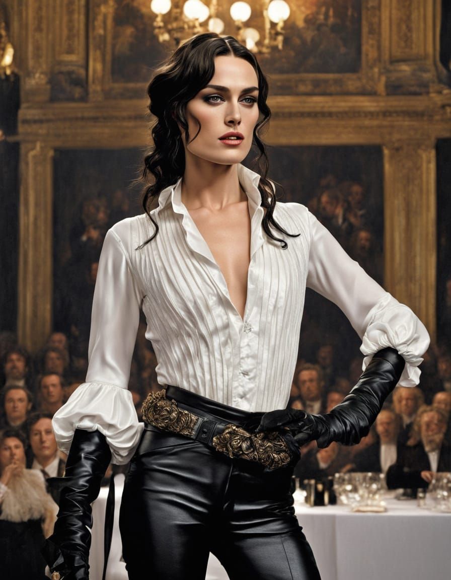 Keira Knightley as Rockstar Pop Singer on Stage