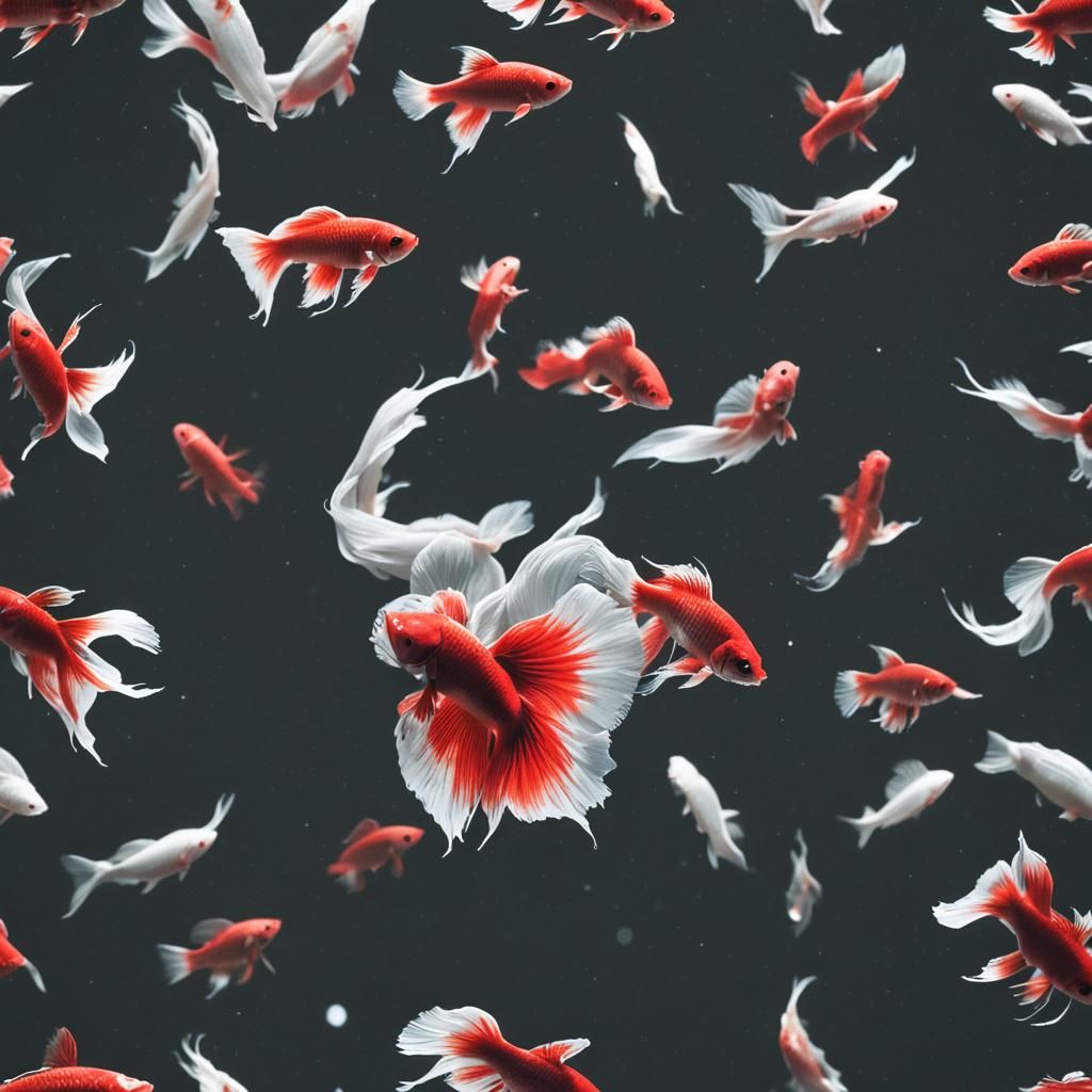 Cinematic Betta Fish in 3D Anime Style