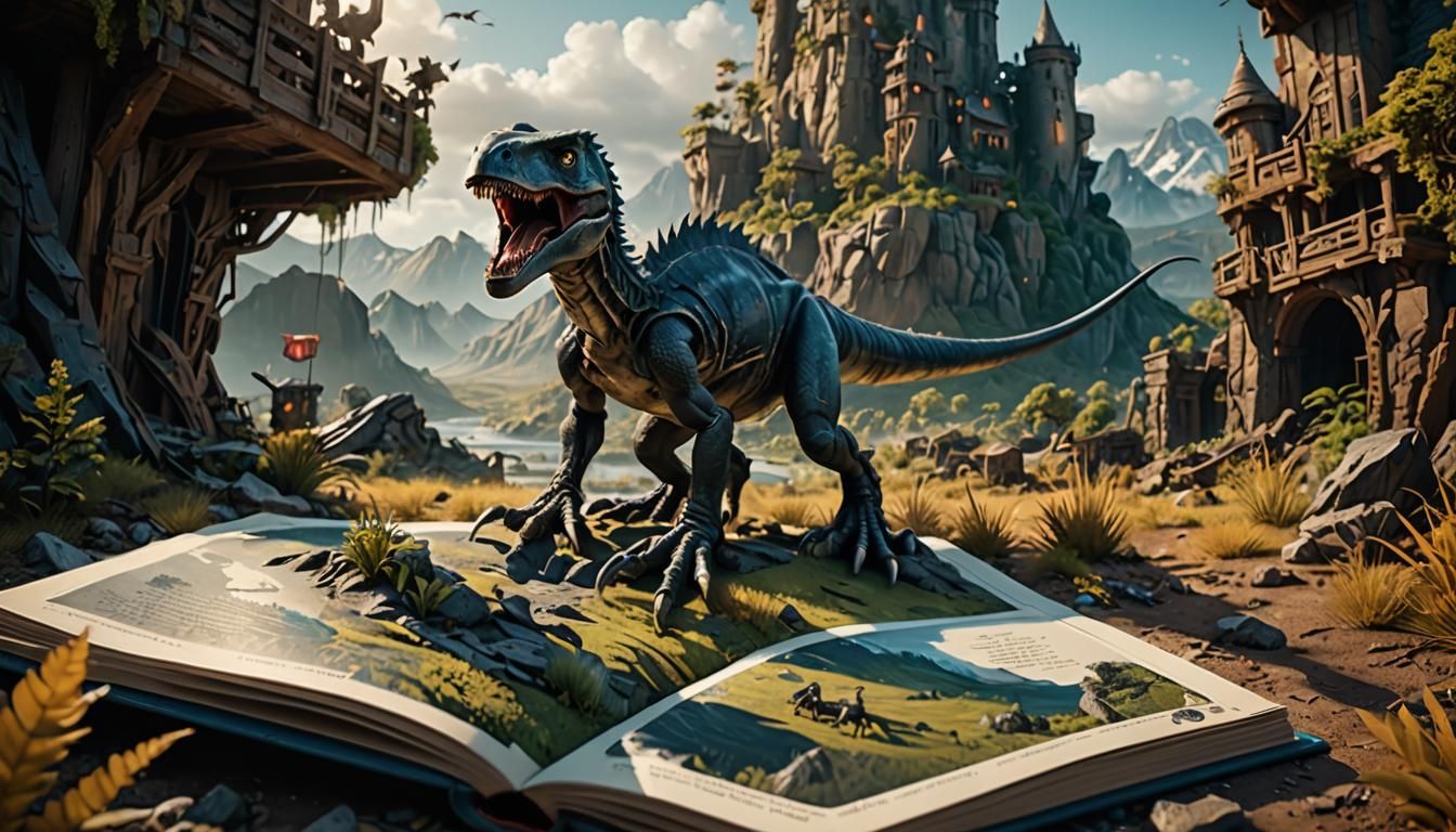 Fantastical Pop-Up Book Concept Art