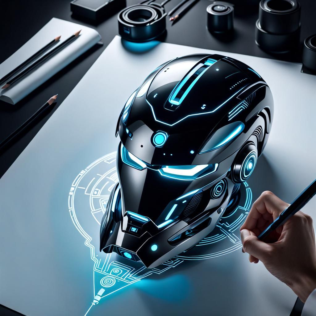 Futuristic AI Drawing