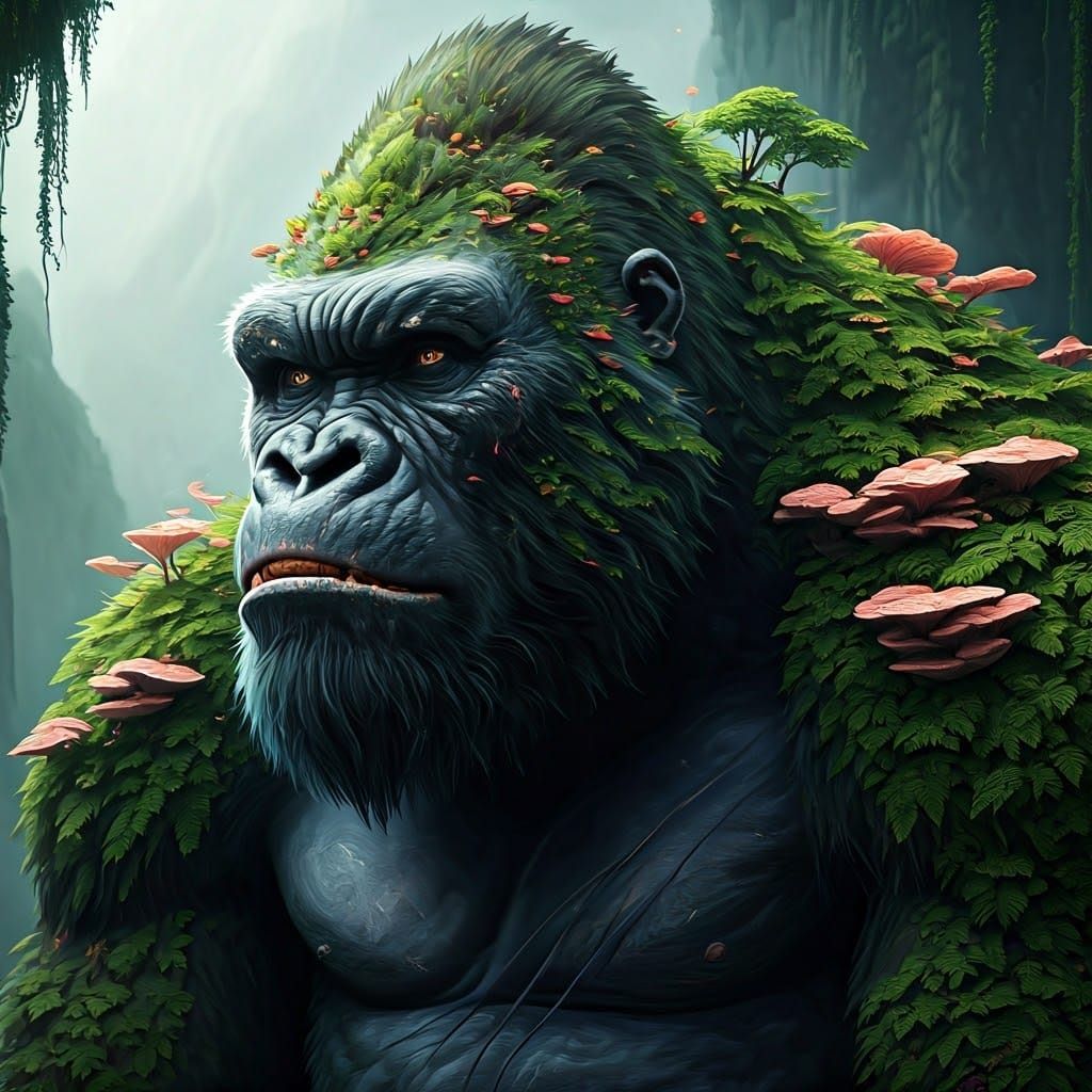 Symbiotic King Kong: Fantasy Concept Art