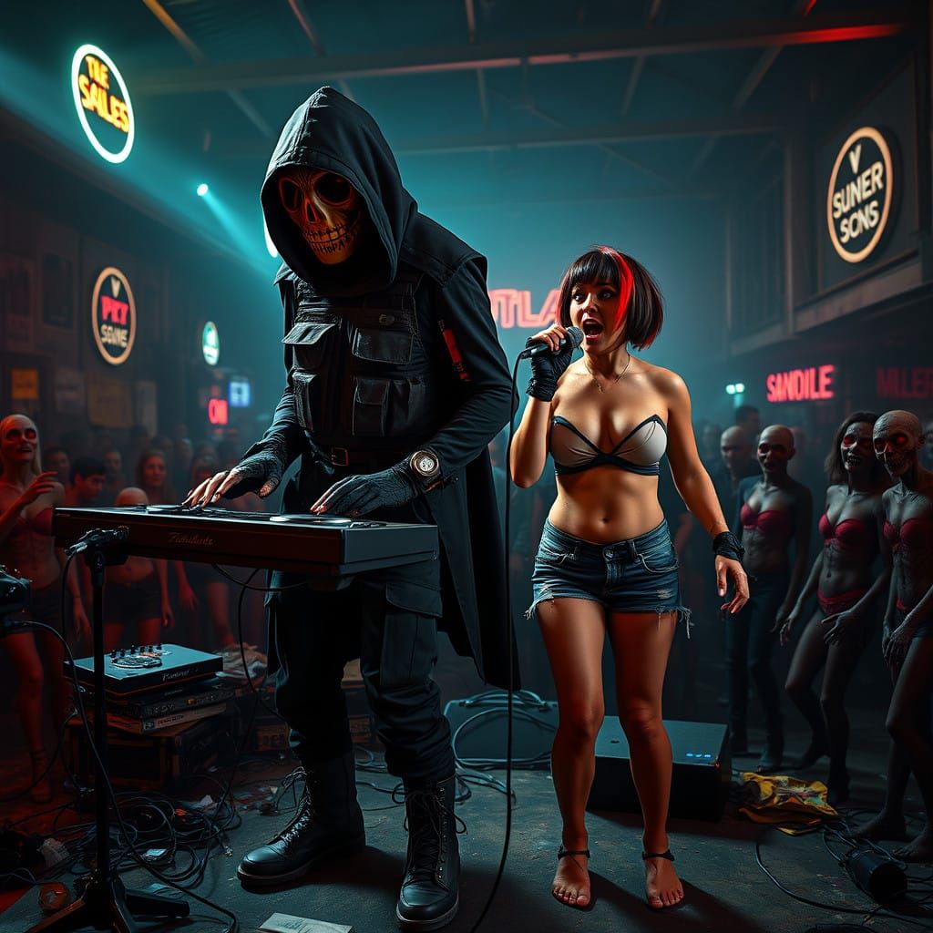Cyberpunk Post-Apocalyptic Punk Band Performance