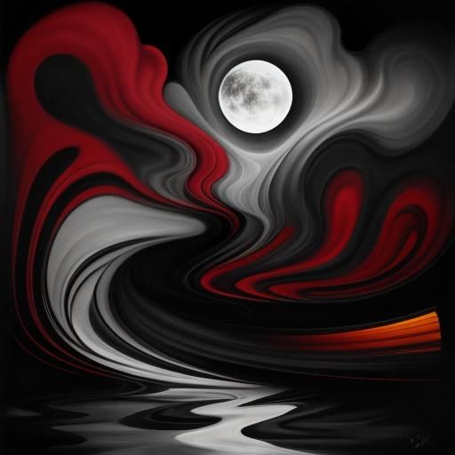 Abstract Surrealism in Black and White