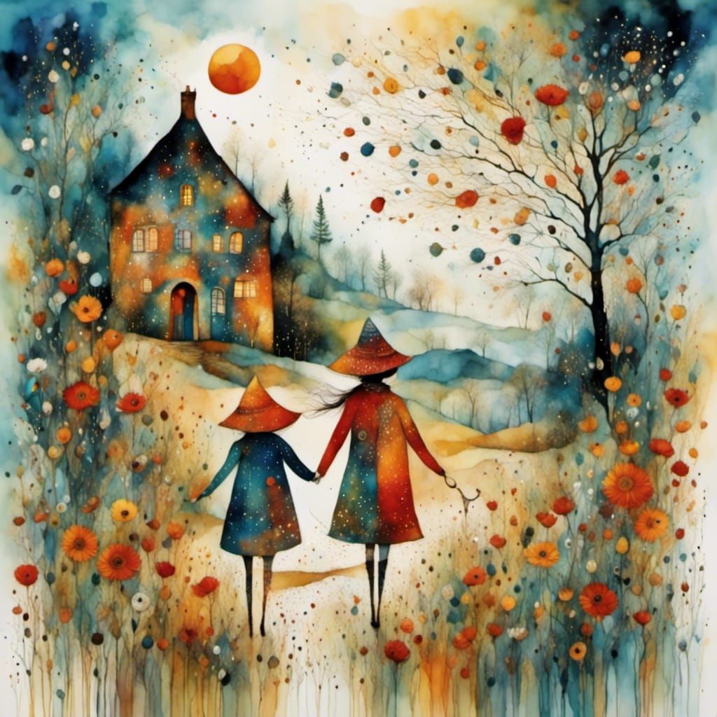 Abstract Friendship Inspired by Klee and Burch