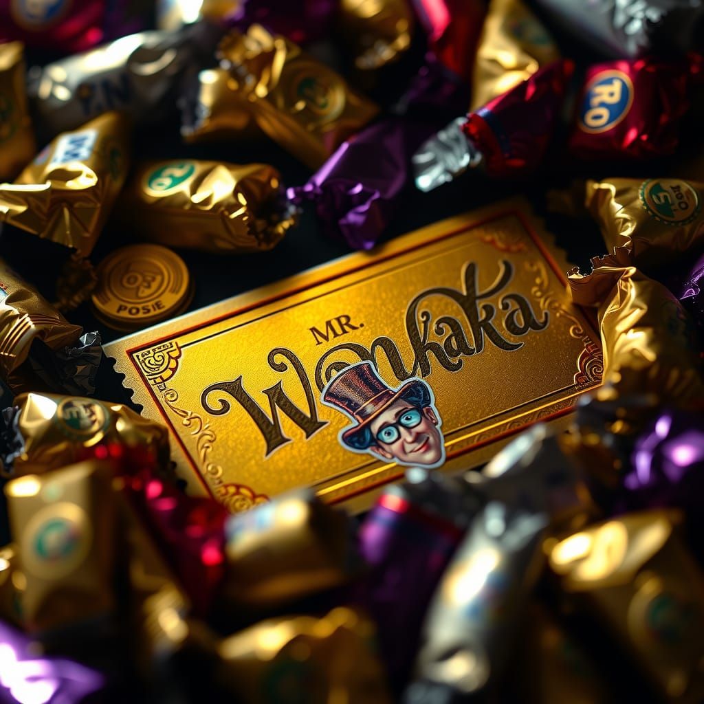 Golden Ticket Amongst Chocolate Wrappers
