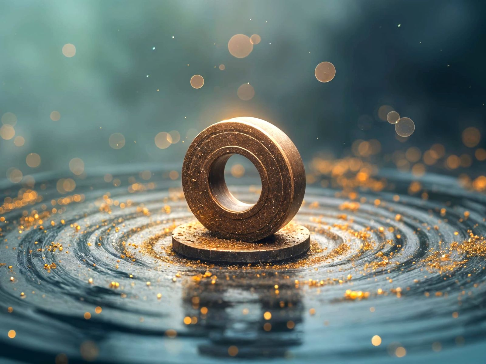 Gyre Motion Ball Bearing Dance